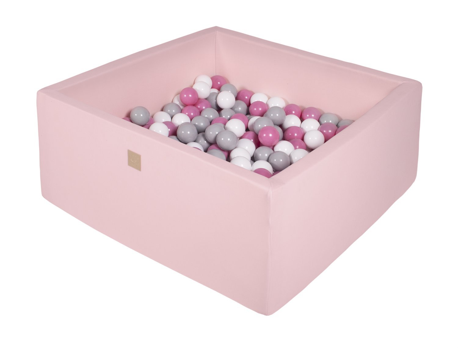 Vierkante ballenbak 90x90x40 - Licht roze