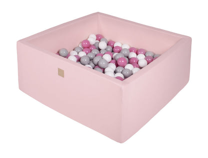 Square ball pit 90x90x40 - Light pink