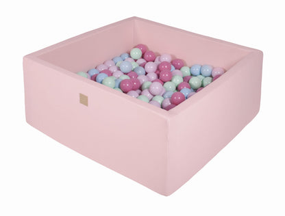 Square ball pit 110x110x40 - Light pink