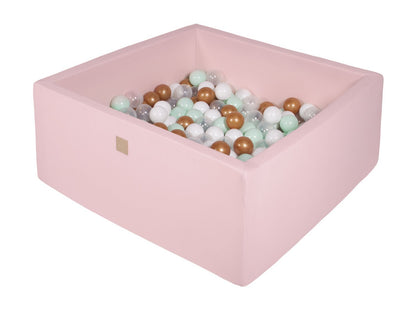 Square ball pit 90x90x40 - Light pink