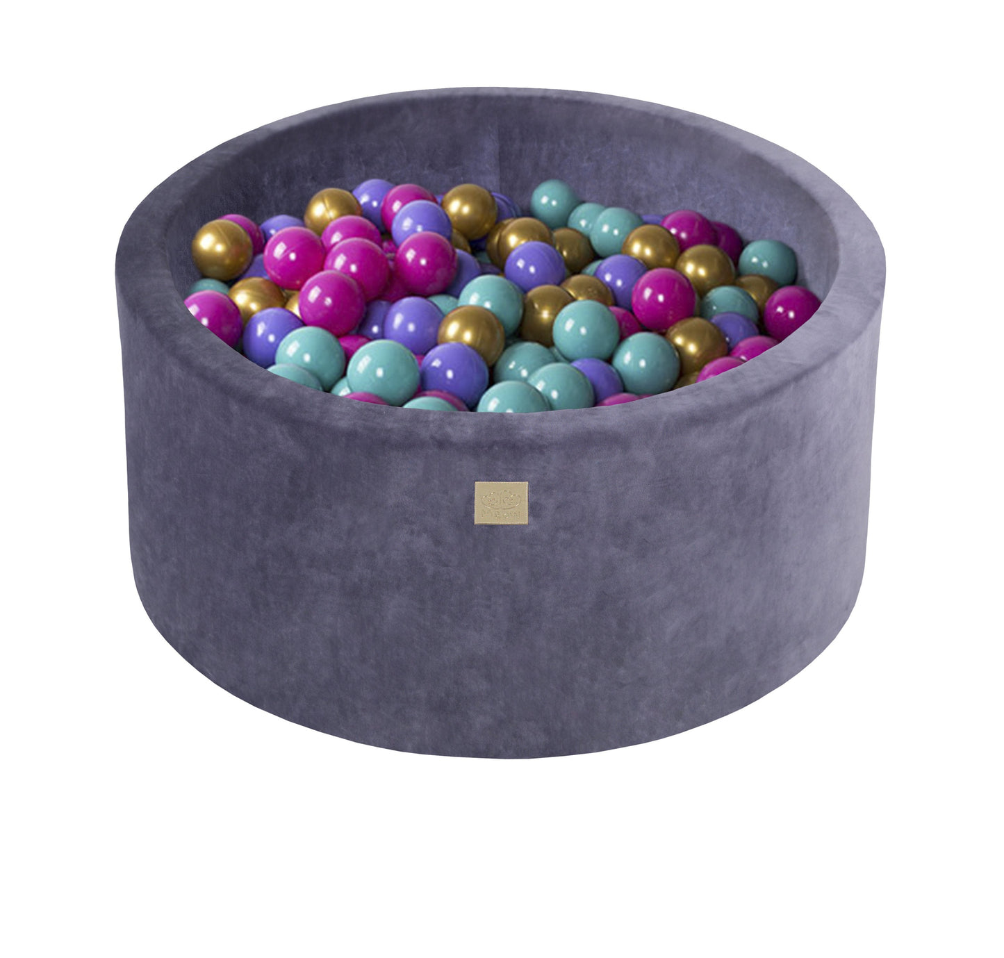 Velvet Ball Pit Graphite with 250 Balls - Flower Set