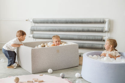 Gray ball pit with balls - Blue Lagoon set