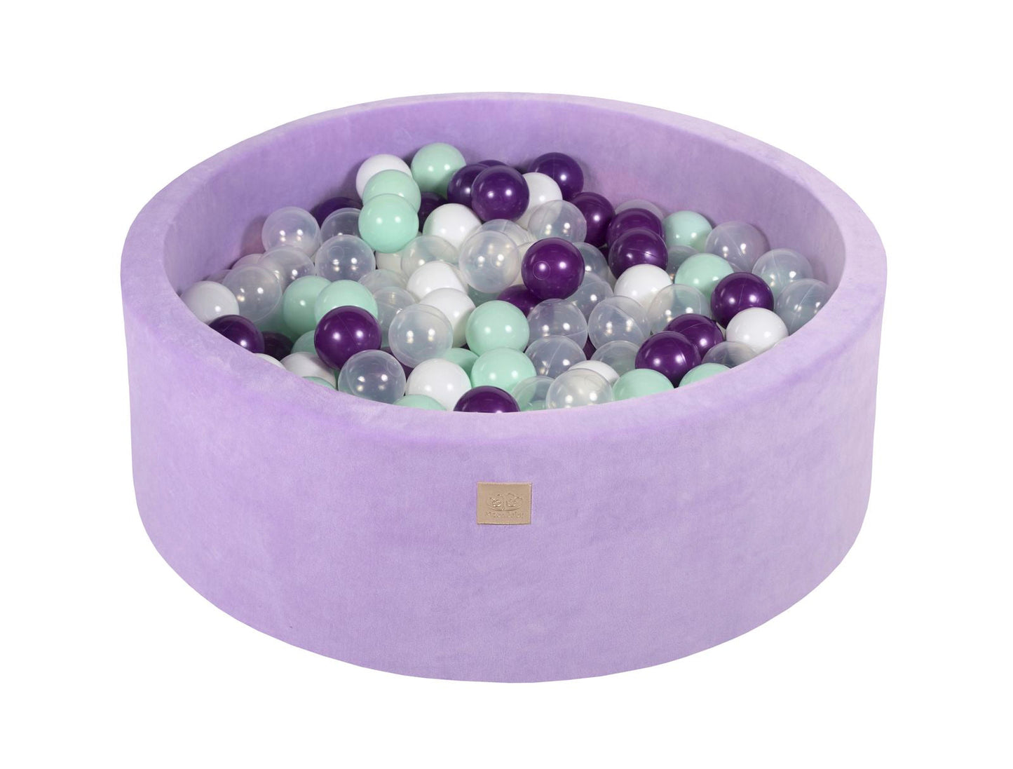 Velvet Ball Pit with 200 balls 90x30 - Violet