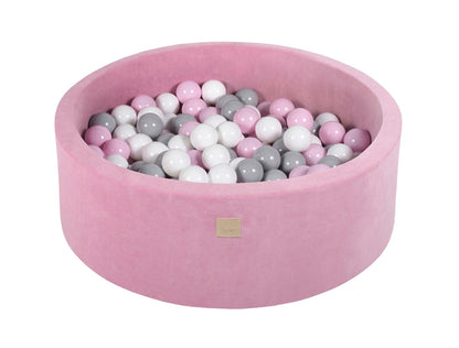 Velvet Ball Pit with 200 balls 90x30 - Dark Pink