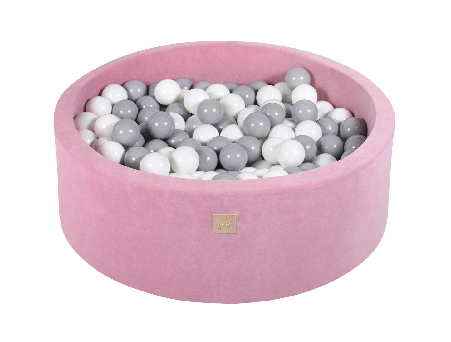 Velvet Ball Pit with 200 balls 90x30 - Dark Pink