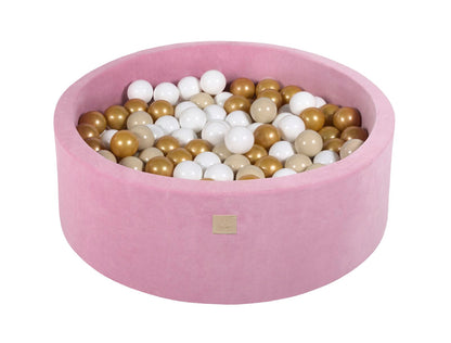 Velvet Ball Pit with 200 balls 90x30 - Dark Pink