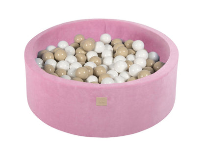 Velvet Ball Pit with 200 balls 90x30 - Dark Pink