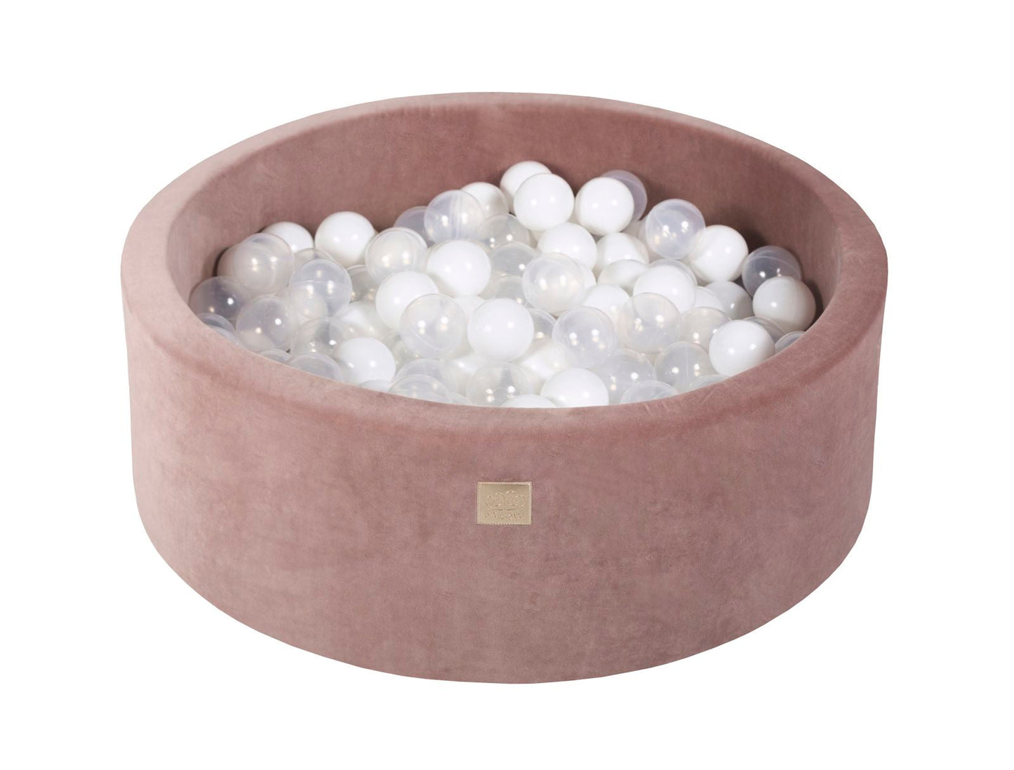 Velvet Ball Pit with 200 Balls 90x30 - Beige