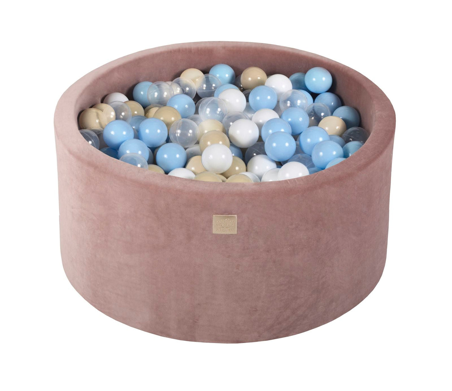 Velvet Ball Pit with 300 balls 90x40 - Beige