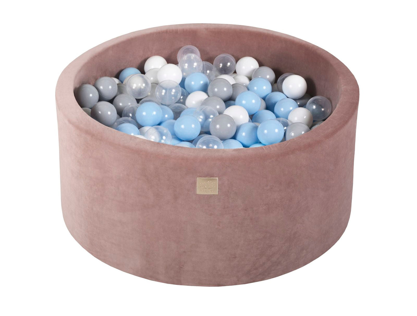 Velvet Ball Pit with 300 balls 90x40 - Beige