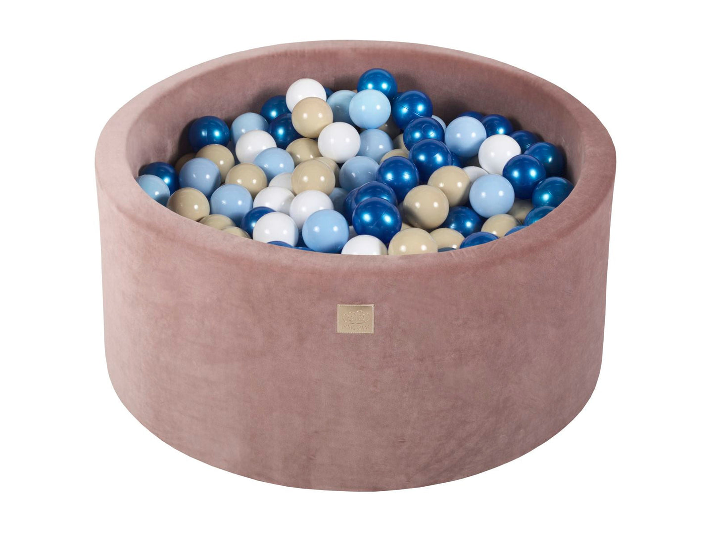 Velvet Ball Pit with 300 balls 90x40 - Beige