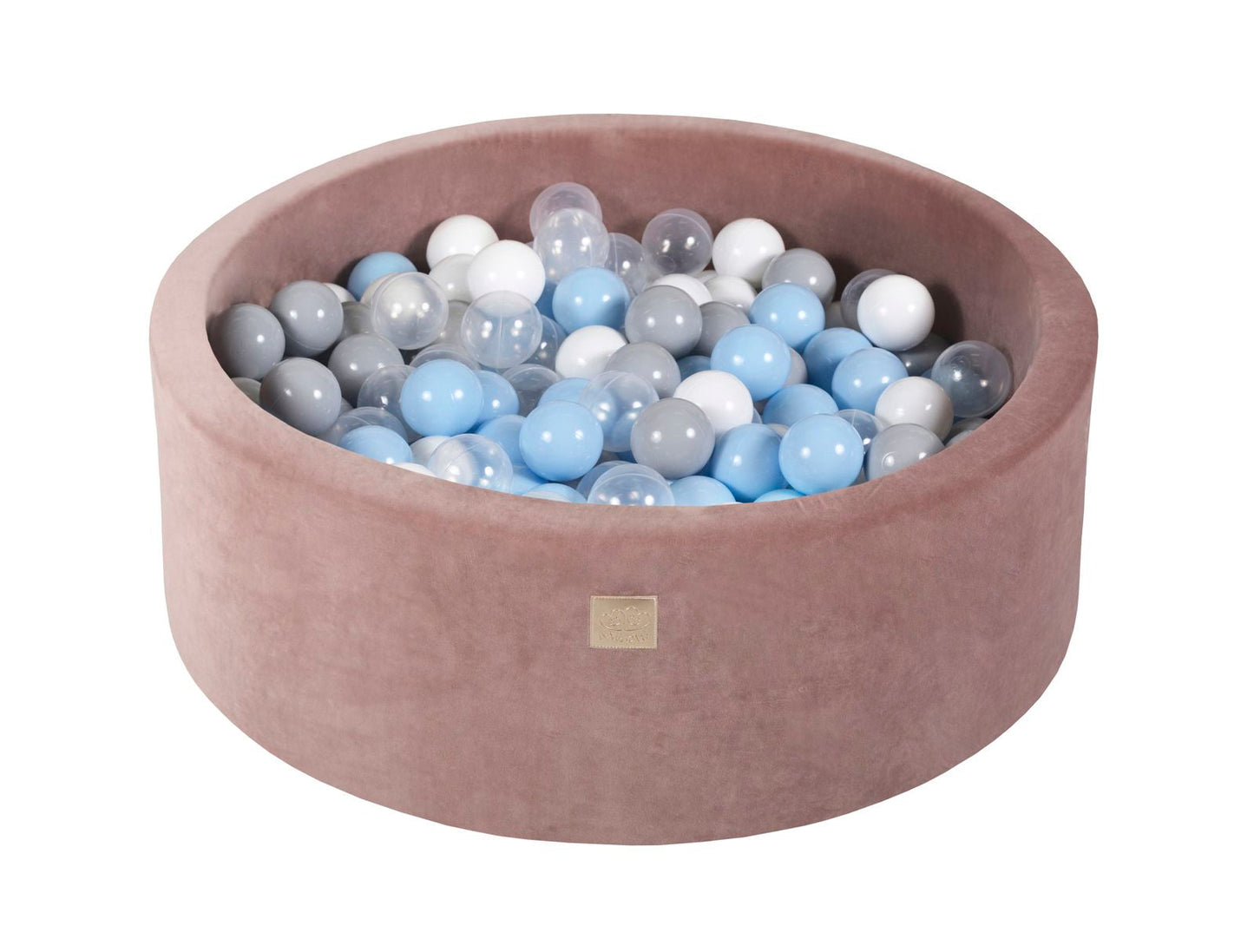 Velvet Ball Pit with 200 Balls 90x30 - Beige