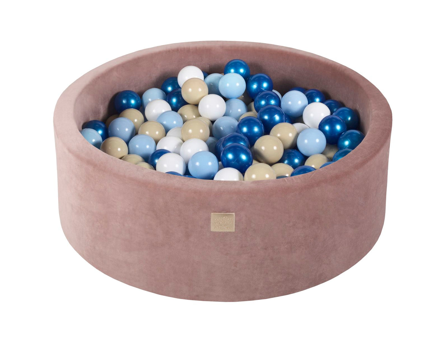 Velvet Ball Pit with 200 Balls 90x30 - Beige