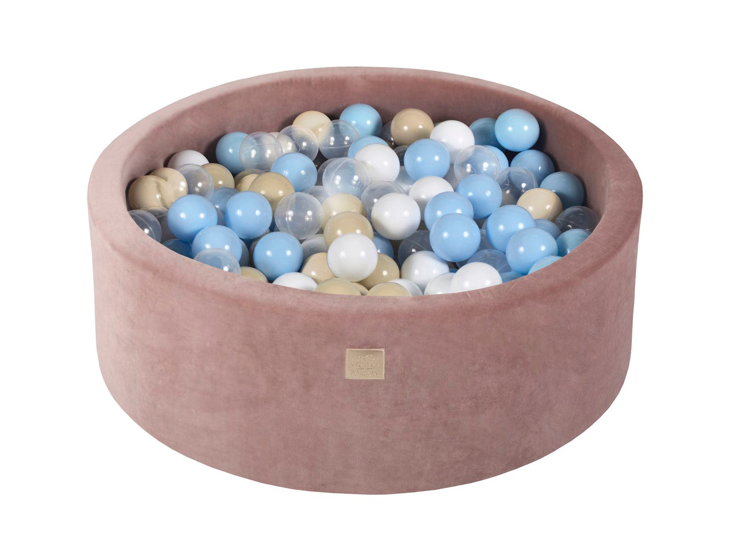 Velvet Ball Pit with 200 Balls 90x30 - Beige