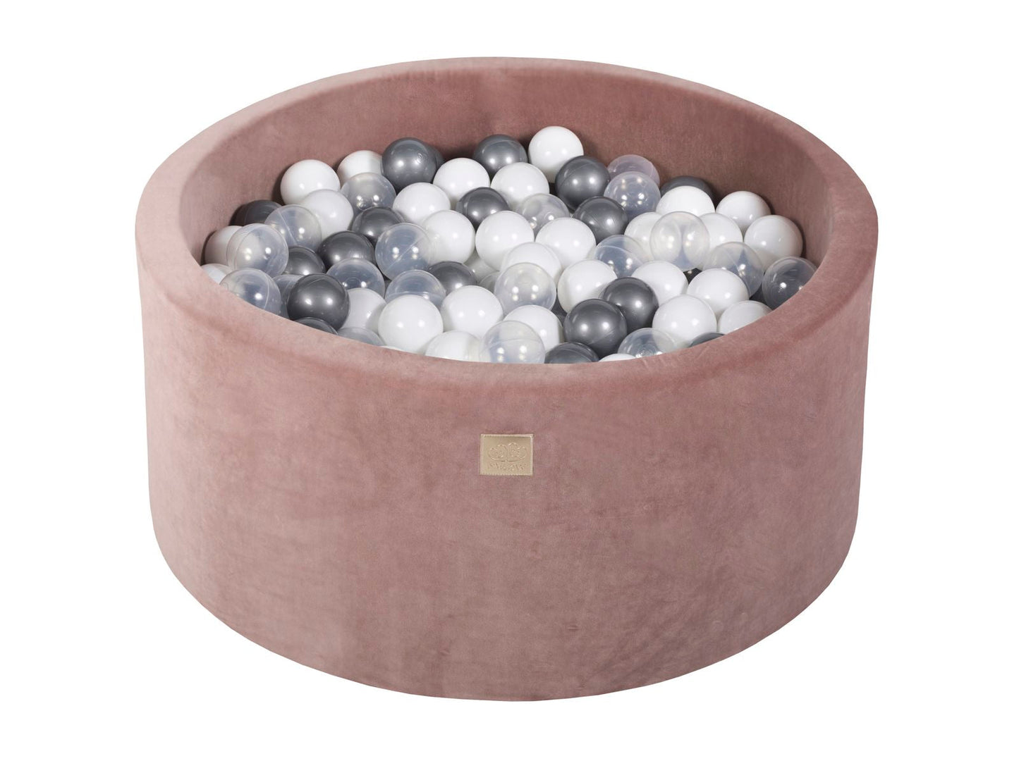 Velvet Ball Pit with 300 balls 90x40 - Beige