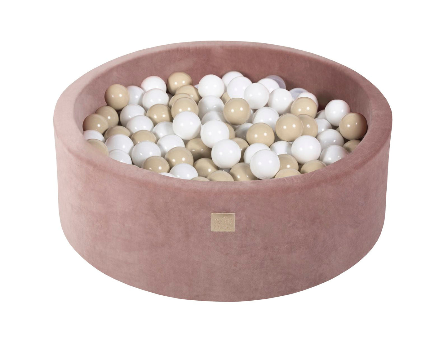 Velvet Ball Pit with 200 Balls 90x30 - Beige