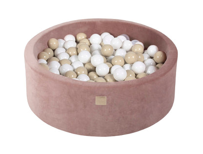 Velvet Ballenbak met 200 ballen 90x30 - Beige