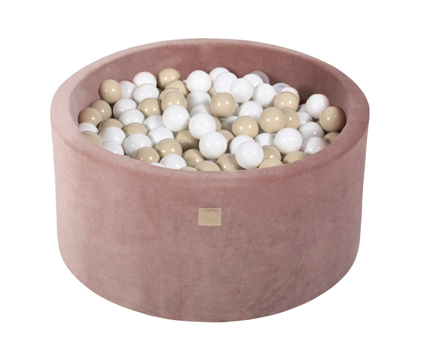 Velvet Ball Pit with 300 balls 90x40 - Beige