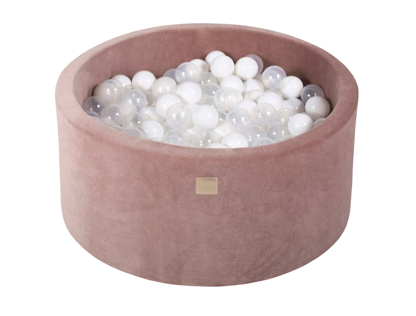 Velvet Ball Pit with 300 balls 90x40 - Beige