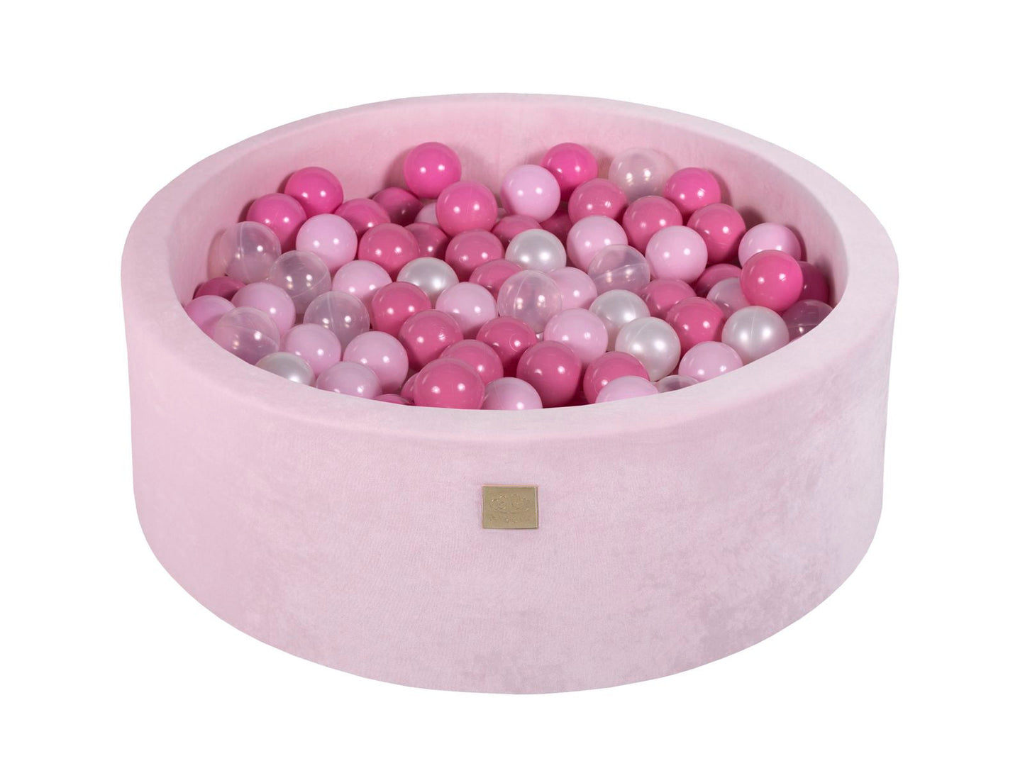 Velvet Ballenbak met 200 ballen 90x30 - Pastel Roze