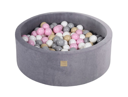 Velvet Ball Pit with 200 balls 90x30 - Steel