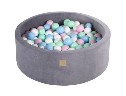 Velvet Ball Pit with 200 balls 90x30 - Steel