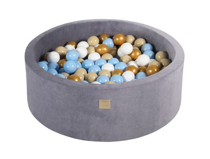 Velvet Ball Pit with 200 balls 90x30 - Steel