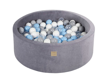 Velvet Ball Pit with 200 balls 90x30 - Steel