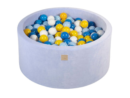 Velvet Ballenbak met 300 ballen 90x40 - Baby Blauw