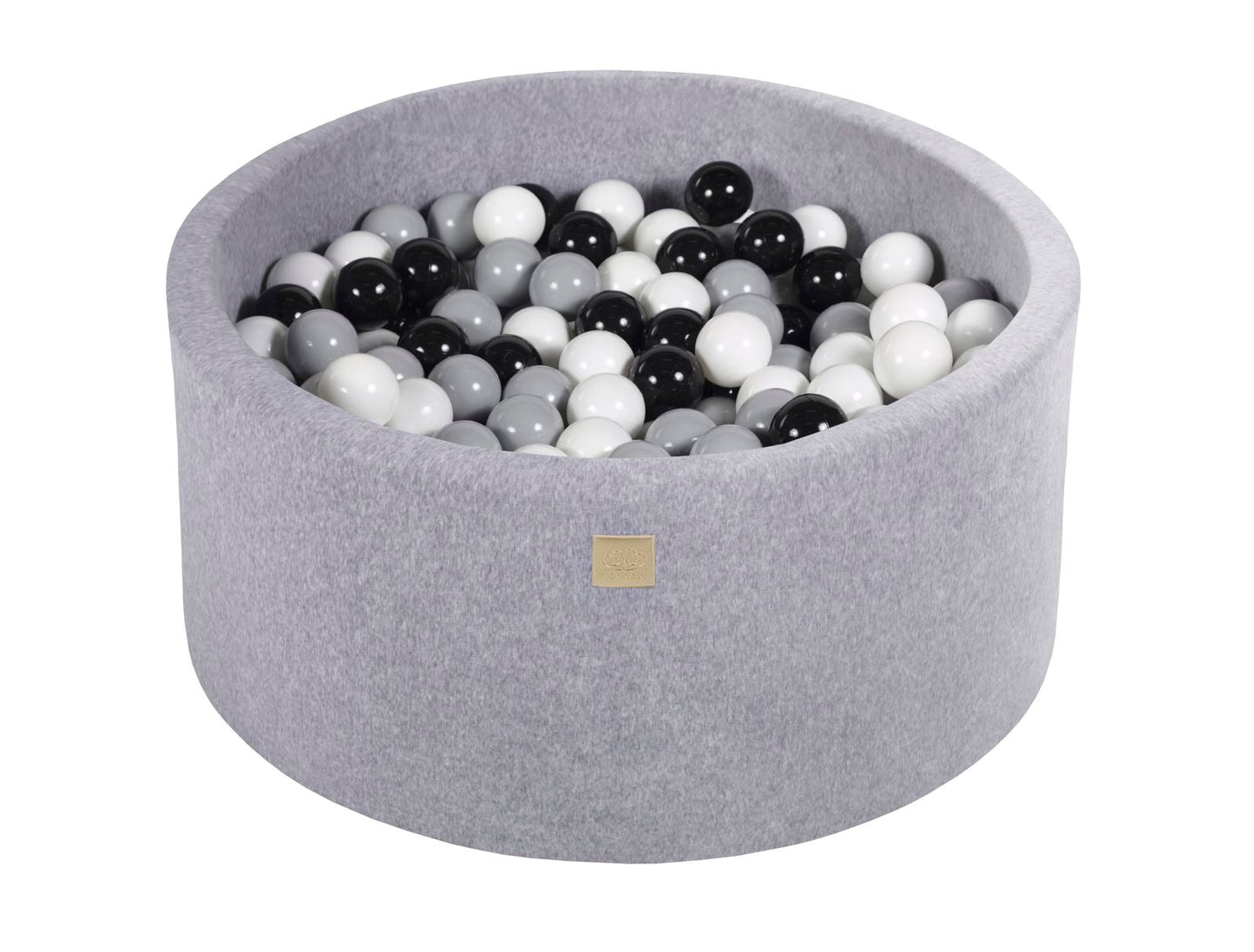 Velvet Ball Pit with 300 balls 90x40 - Light Grey