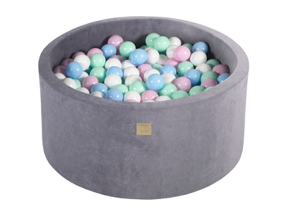 Velvet Ball Pit with 300 balls 90x40 - Steel