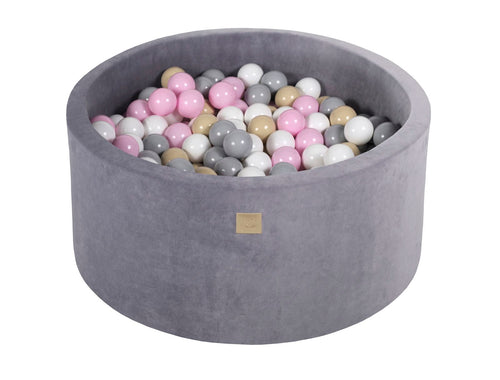 Velvet Ball Pit with 300 balls 90x40 - Steel