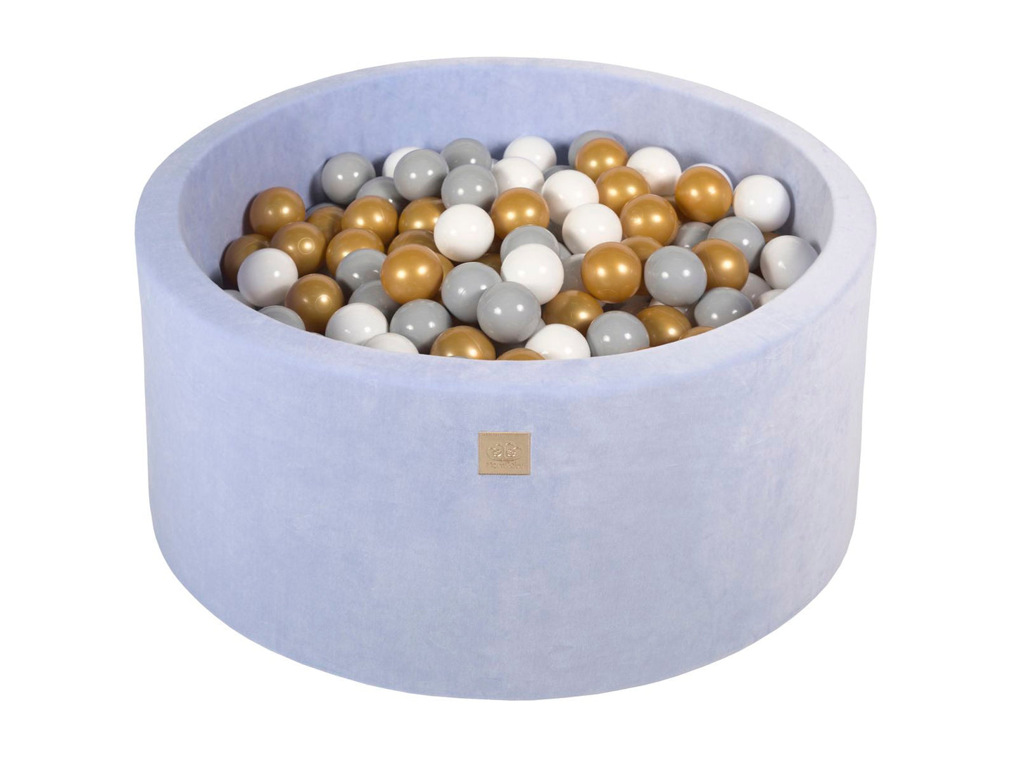 Velvet Ballenbak met 300 ballen 90x40 - Baby Blauw