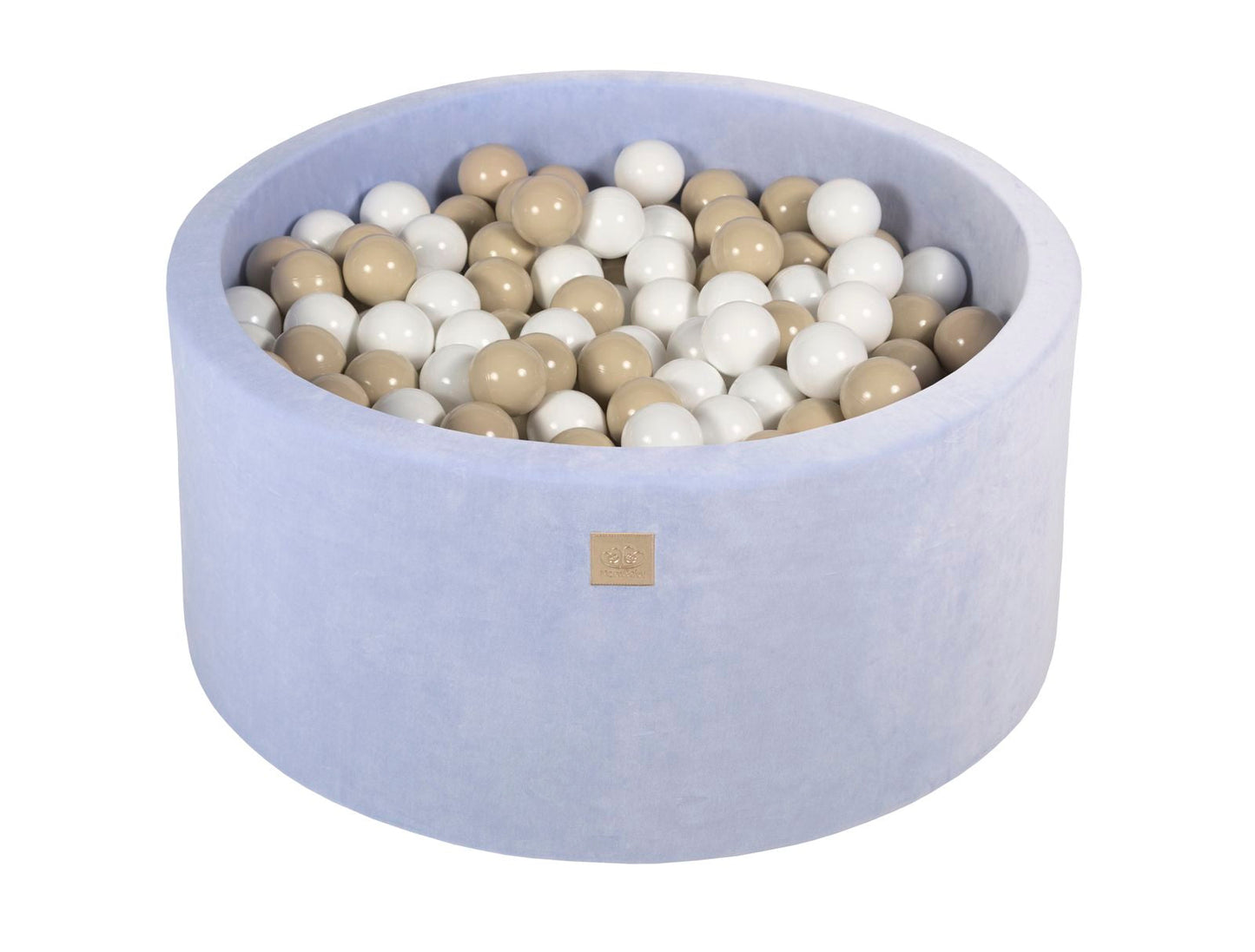 Velvet Ball Pit with 300 balls 90x40 - Baby Blue