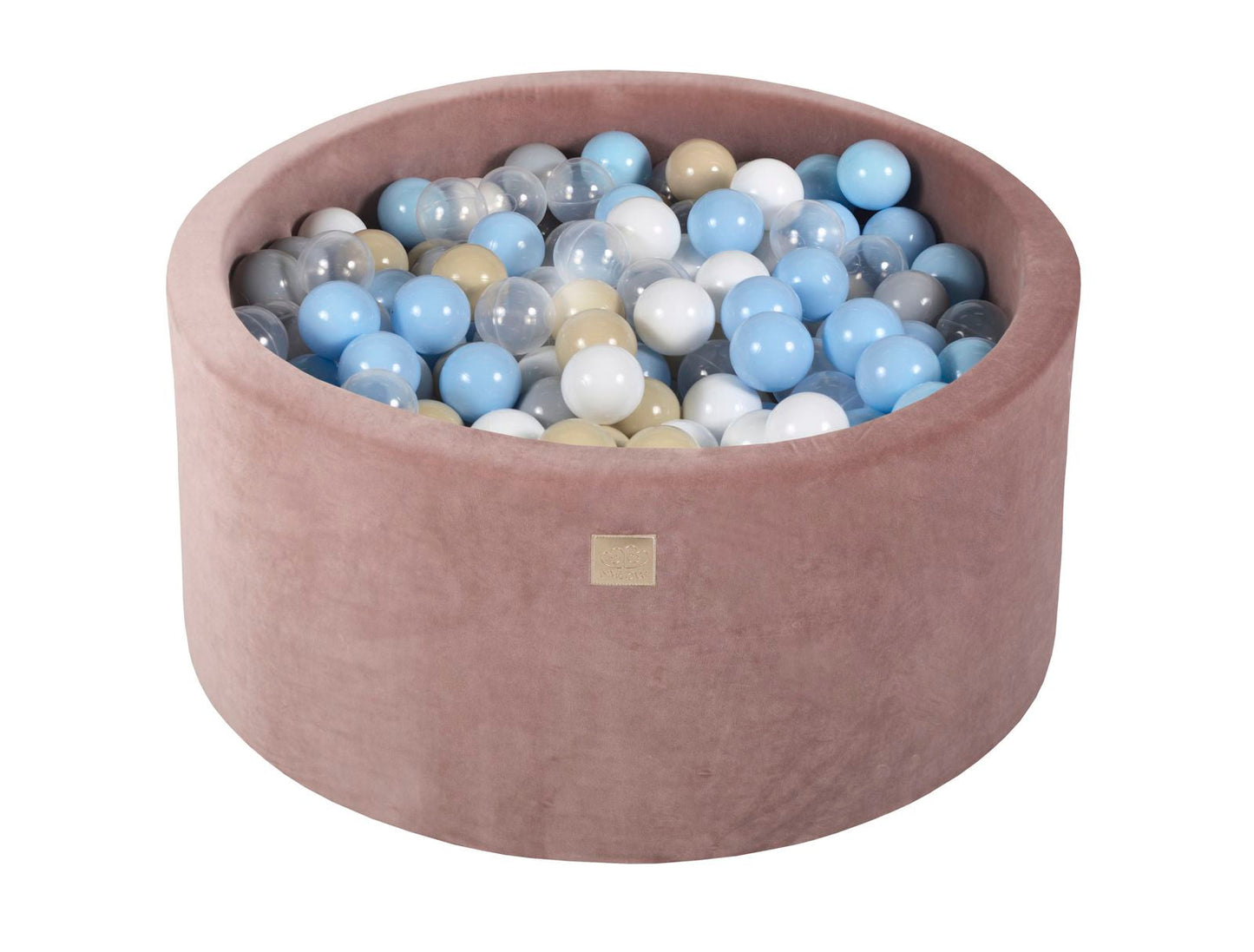 Velvet Ball Pit with 300 balls 90x40 - Beige