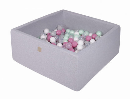 Square ball pit 90x90x40 - Light grey