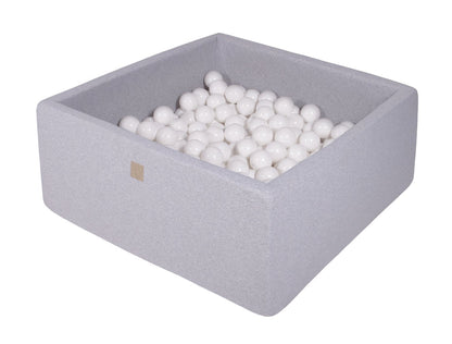 Square ball pit 90x90x40 - Light grey