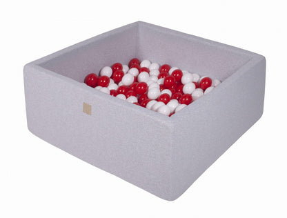 Square ball pit 90x90x40 - Light grey