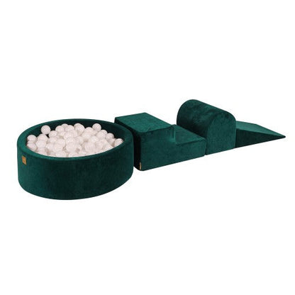 Foam Speelset incl XL Ballenbak 90x30 - Donker Groen