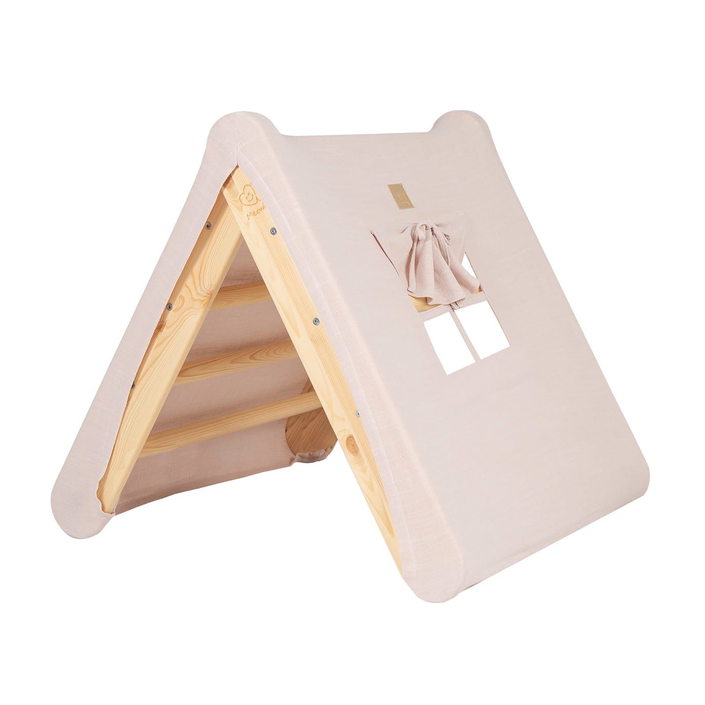 Huis voor kinderen met een ladder van 60 x 61 cm - Roze